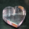 Wholesale Crystal Glass Paperweight with Heart Shape for Office Decoration